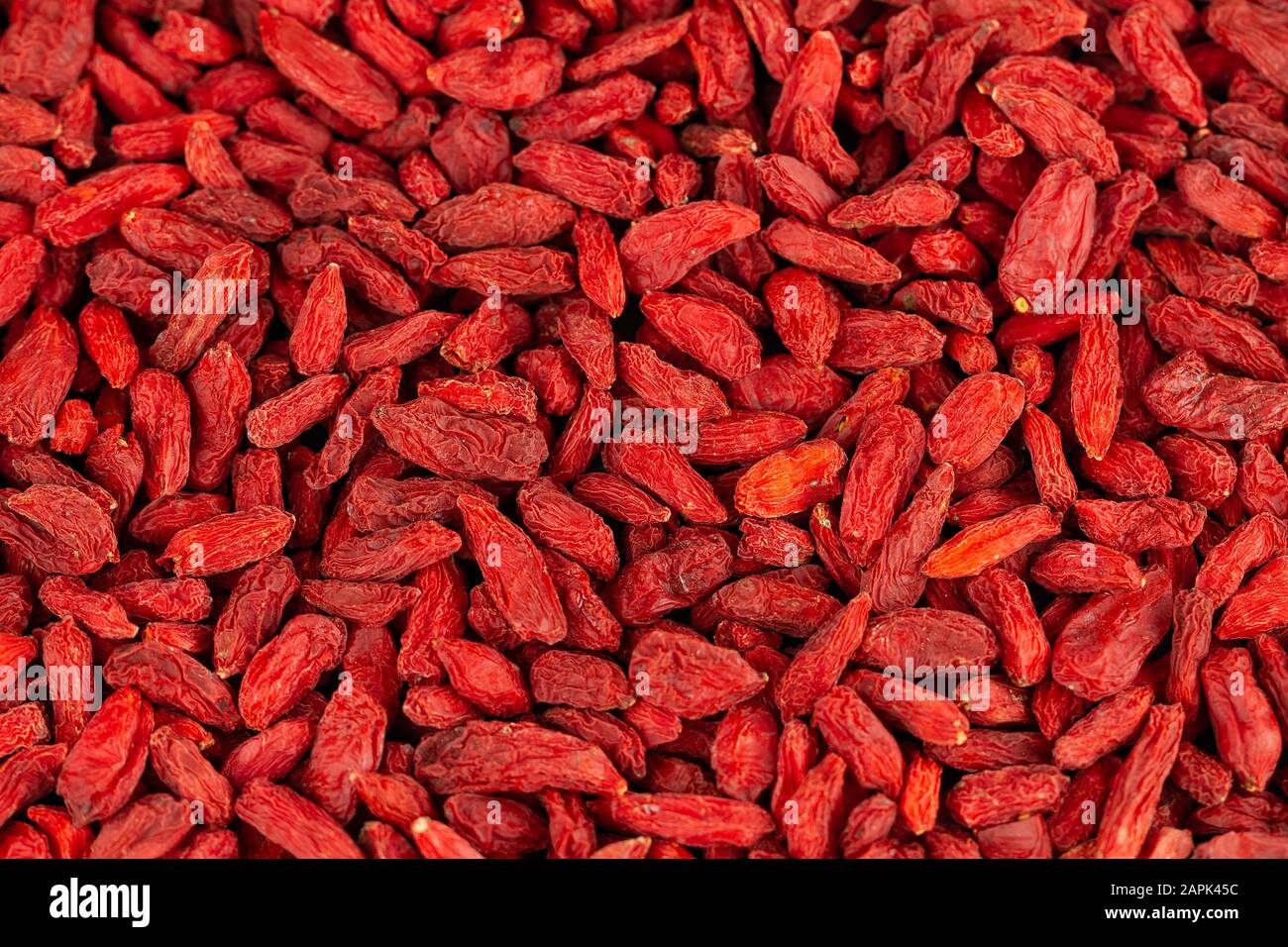Dried Goji Berries as Background Stock Photo
