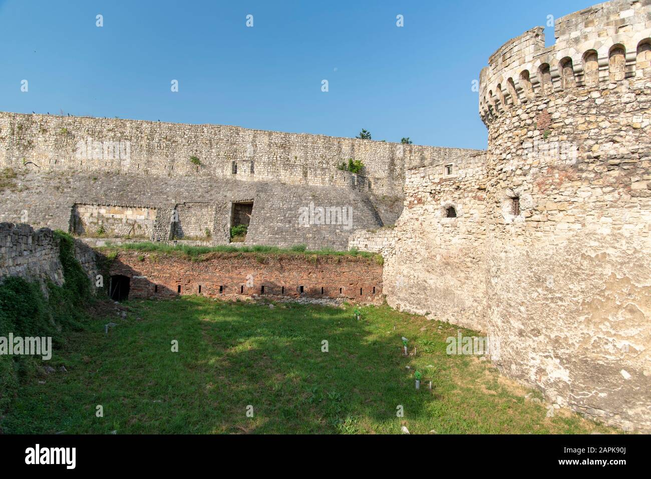 Old Castle from medieval time in Beograd, Serbia Stock Photo