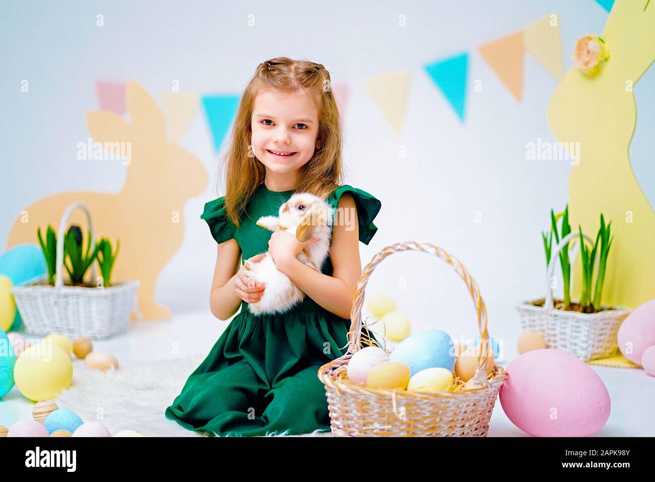 Toddler Easter Dress / Easter Bunny Dress / Grls Sweatshrt Dress, Fun