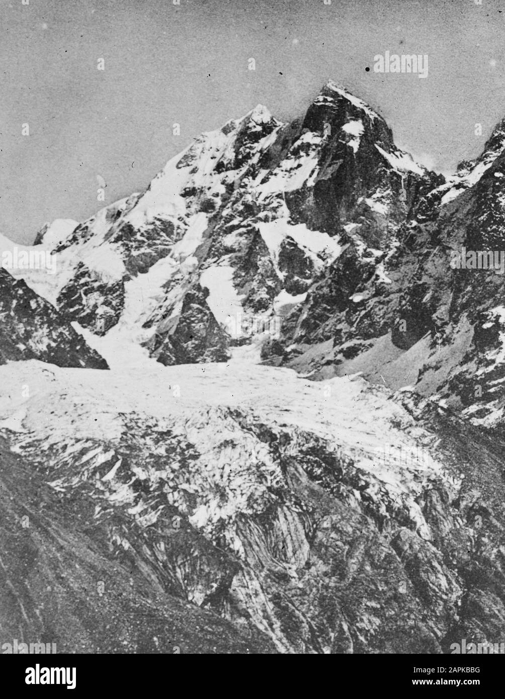 Caucasus mountains landscape in Black and White Stock Photos & Images ...