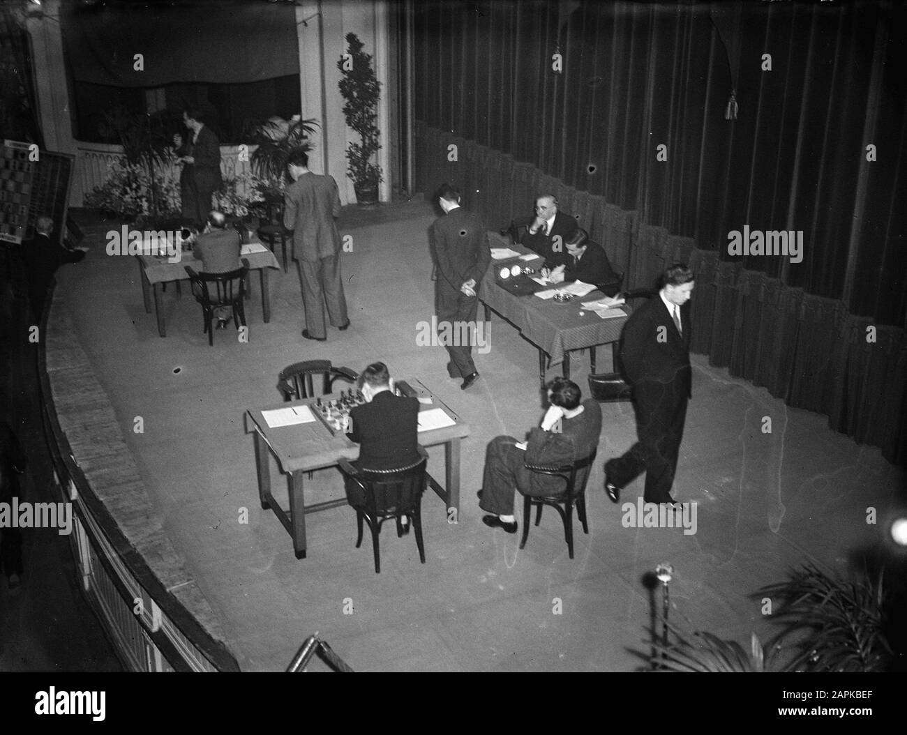 World championship chess in The Hague (1948). Keres vs. Euwe World