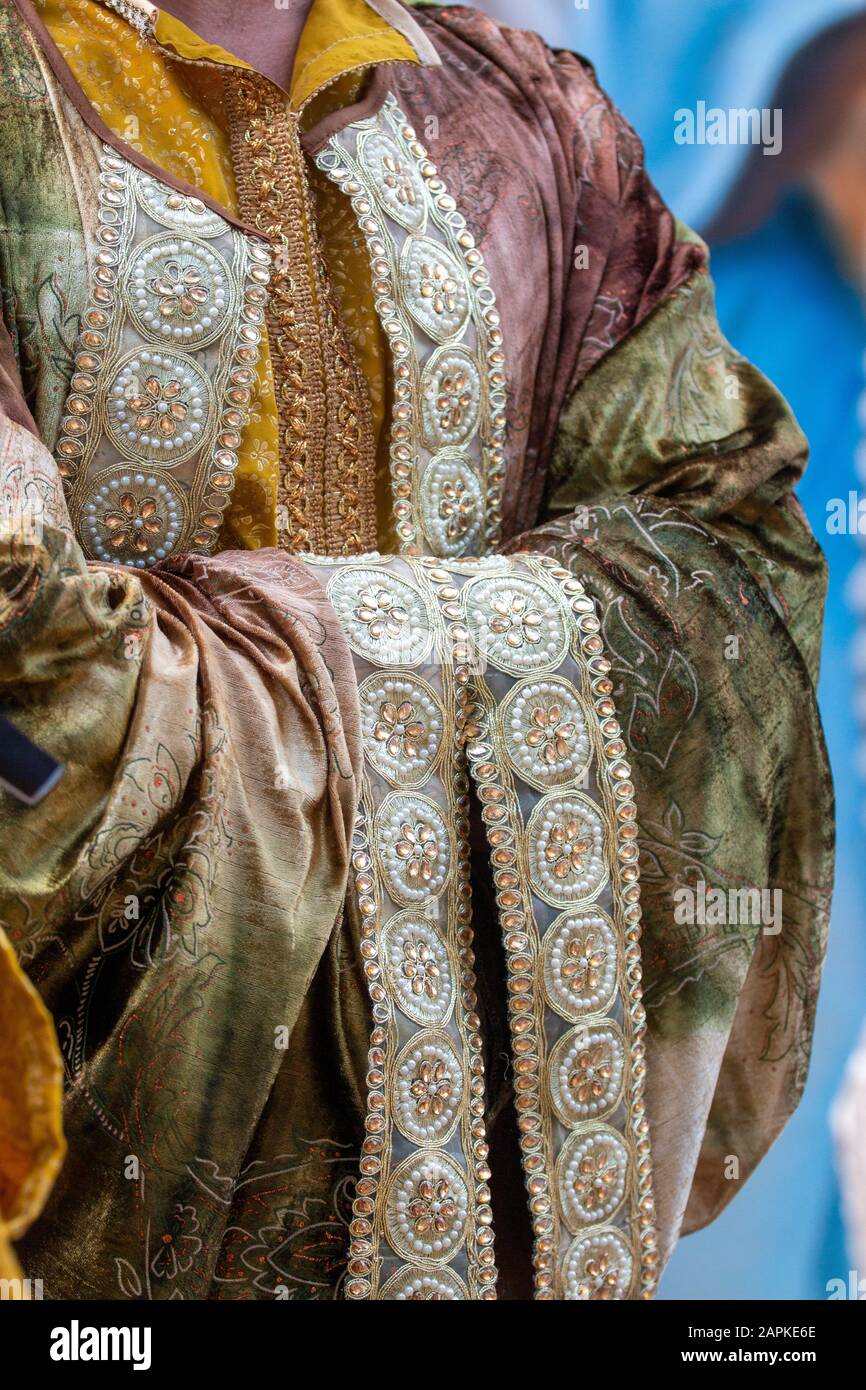 Medieval costume characters in Medieval fair event Stock Photo - Alamy