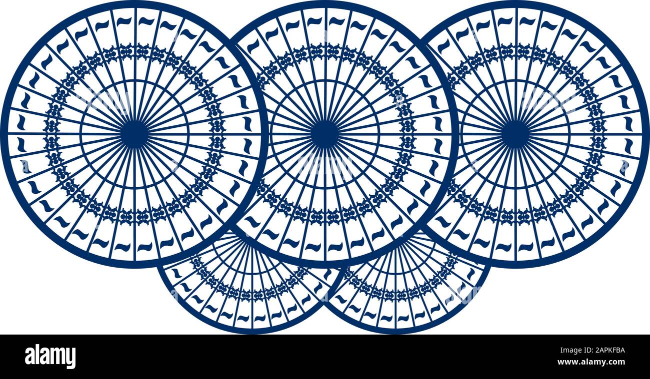Ornamental round pattern. Ornament with vintage elements Mandala vector Stock Vector