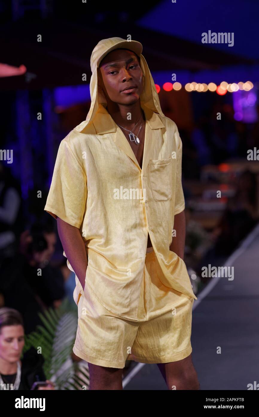 Quebec,Canada. A model poses the runway at the Once Again fashion show