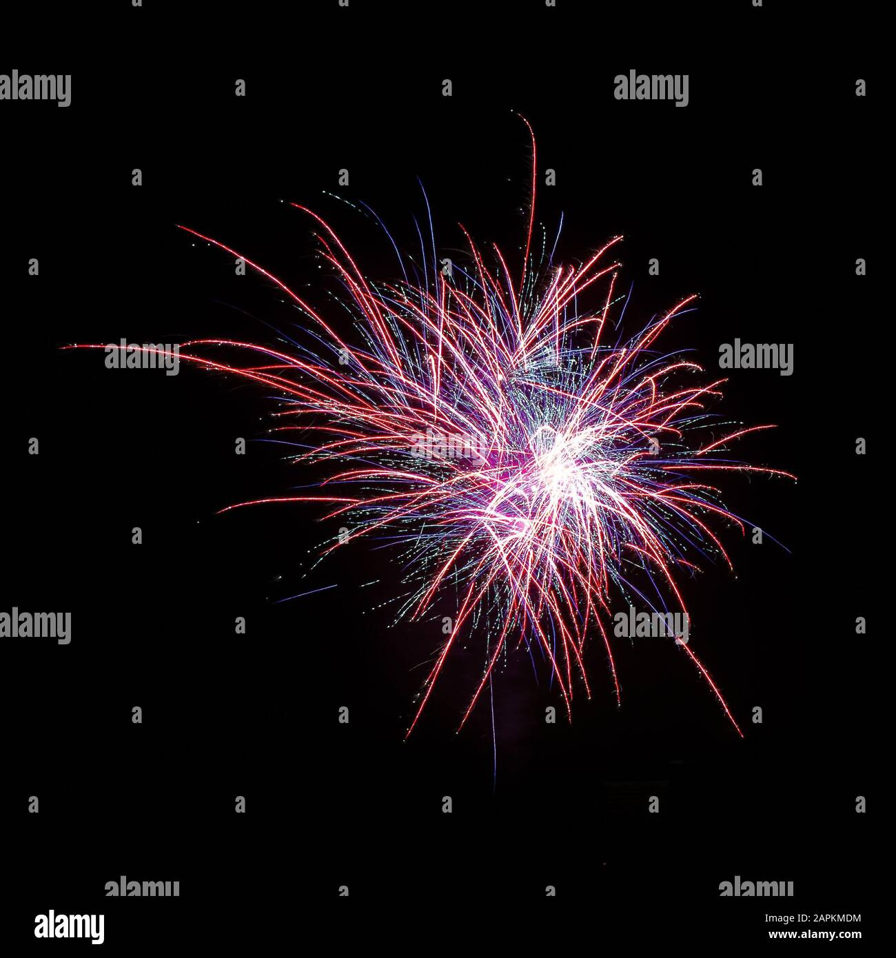 Wide view of fireworks hi-res stock photography and images - Alamy