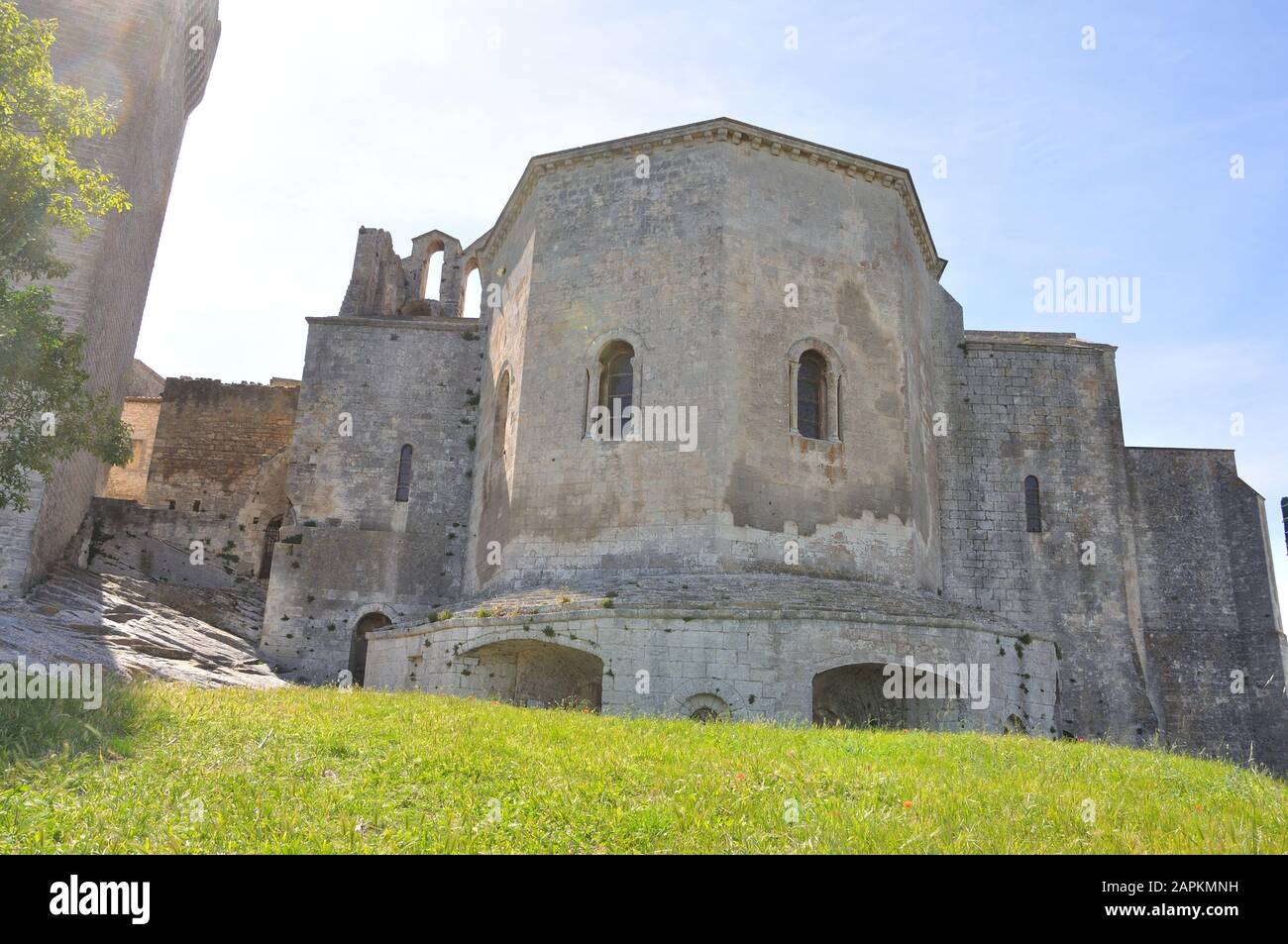 religious monument. spiritual retreat and reflection in the abbey, France Stock Photo