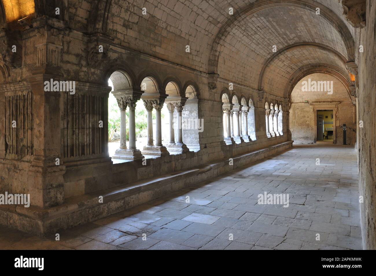 religious monument. spiritual retreat and reflection in the abbey, France Stock Photo