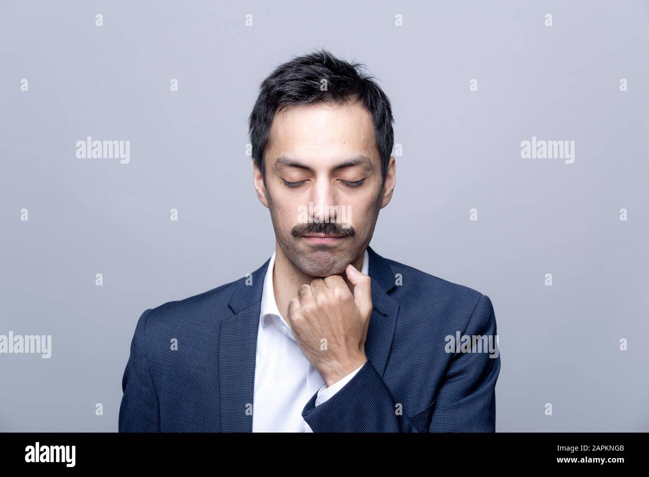 Black man eyes shut close up hi-res stock photography and images - Alamy