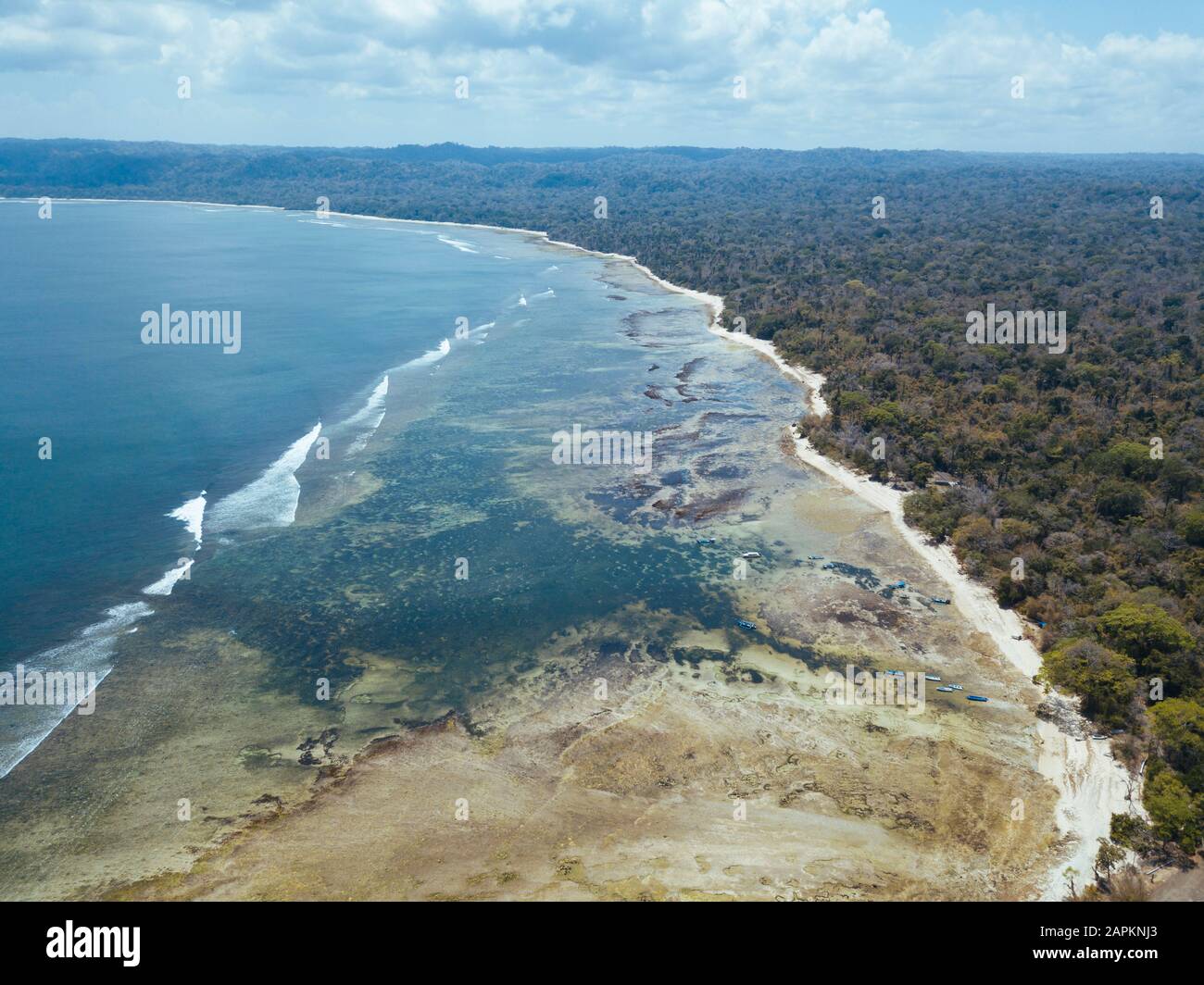 Indonesia, Aerial view of coastline of Java island Stock Photo - Alamy