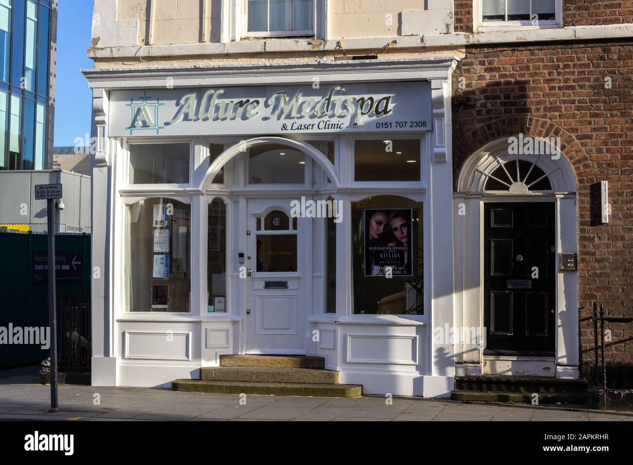 Allure Medispa and Laser hair treatment and skin clinic, Clarence street, Liverpool Stock Photo