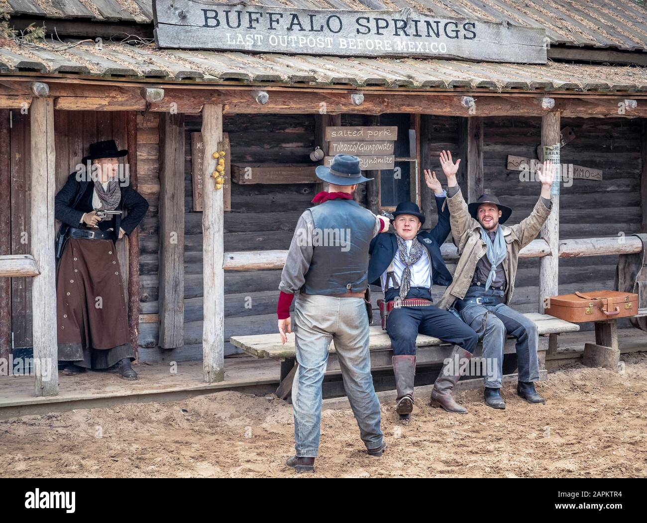 High chaparral, westernpark in Sweden Stock Photo