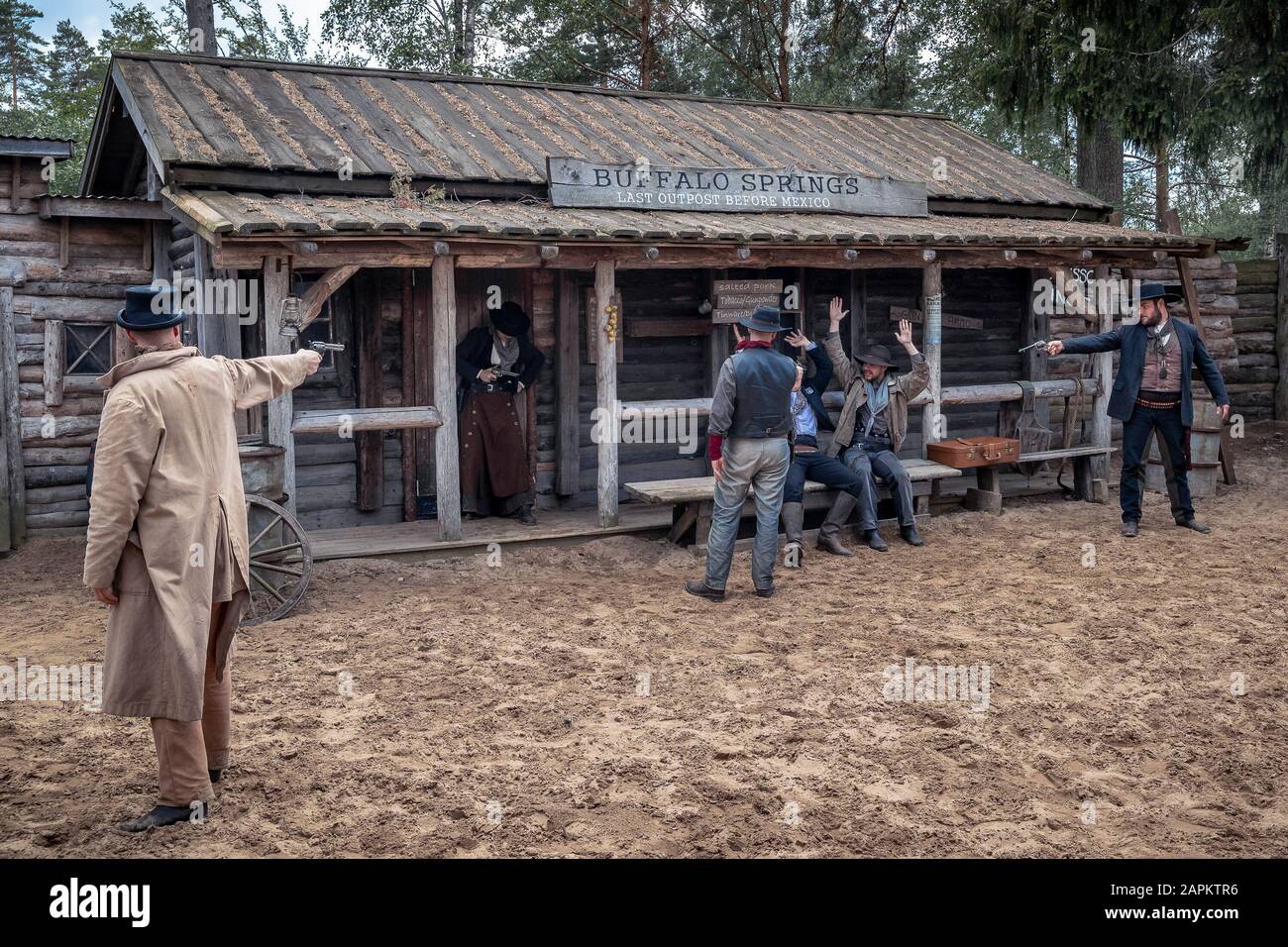 high-chaparral-westernpark-in-sweden-stock-photo-alamy