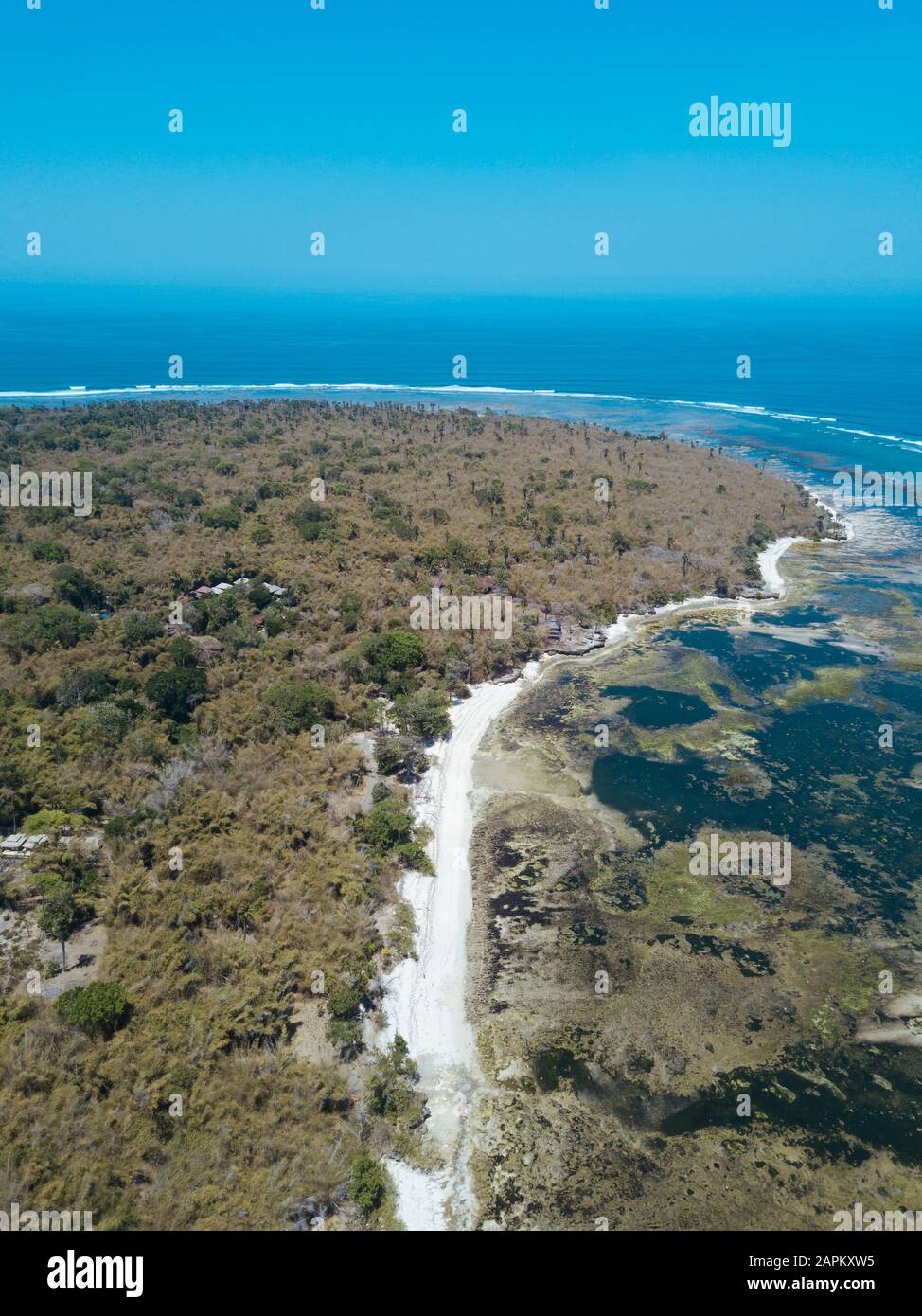 Indonesia, Aerial view of coastline of Java island Stock Photo - Alamy