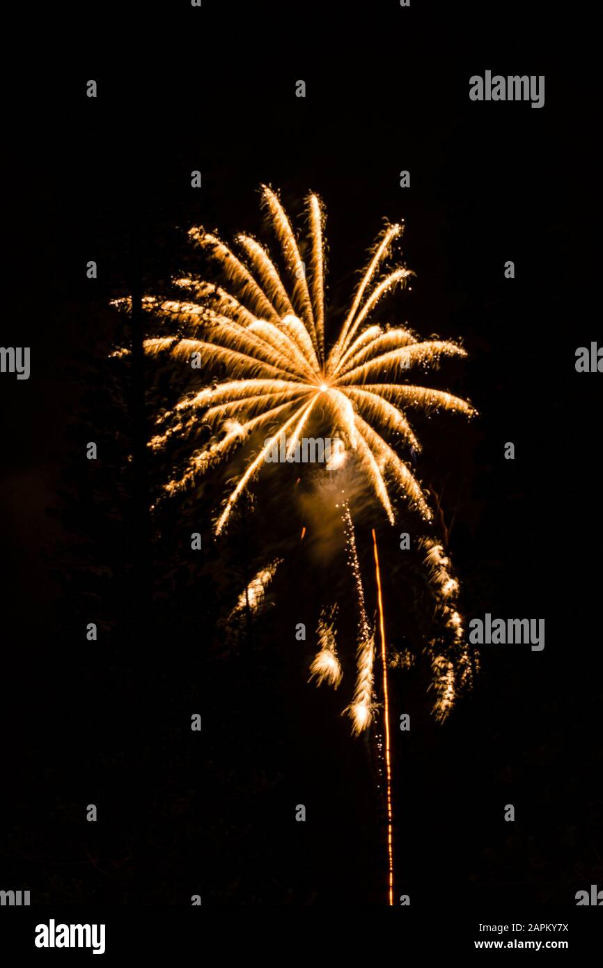 Lana‘i Pineapple Festival Fireworks Stock Photo Alamy