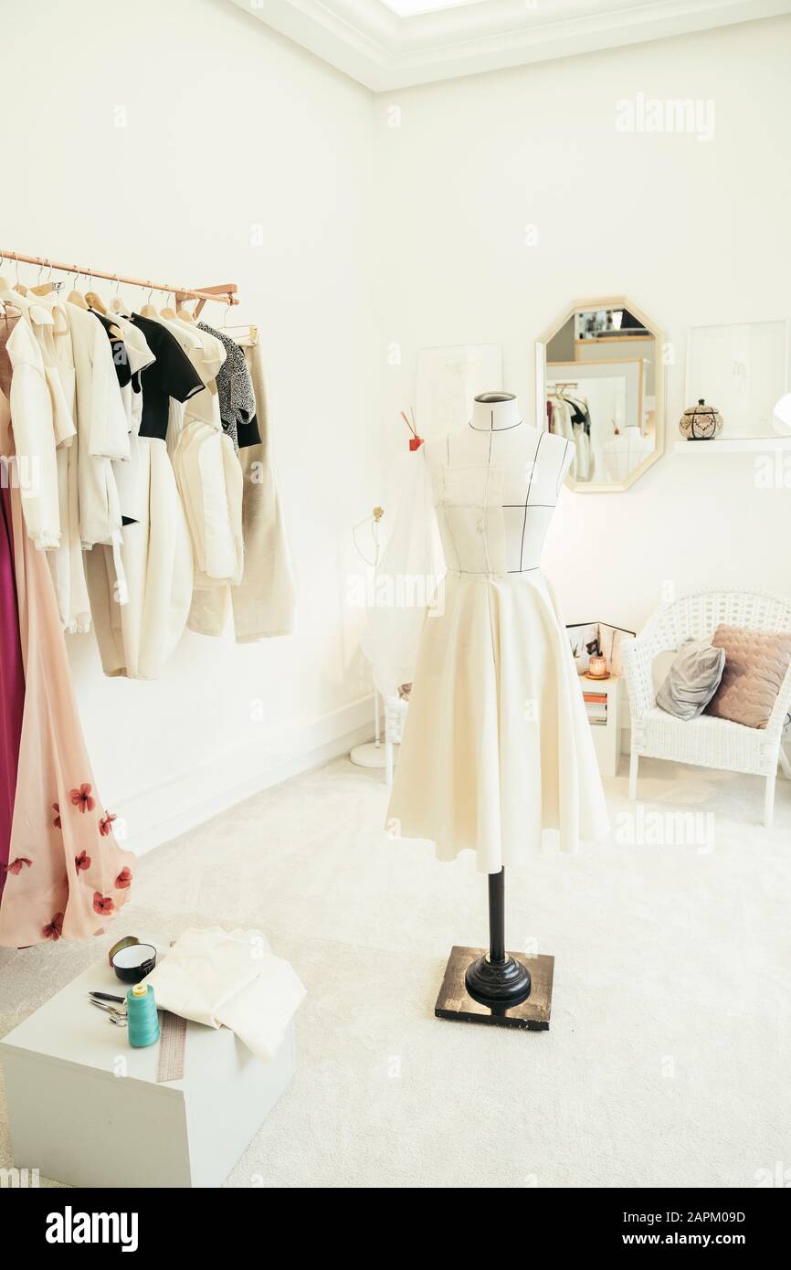 Atelier of fashion designer Stock Photo Alamy
