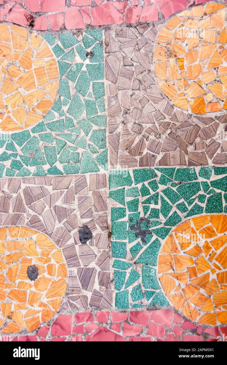 Mosaic, floor tile; Santiago de Cuba, Cuba Stock Photo - Alamy