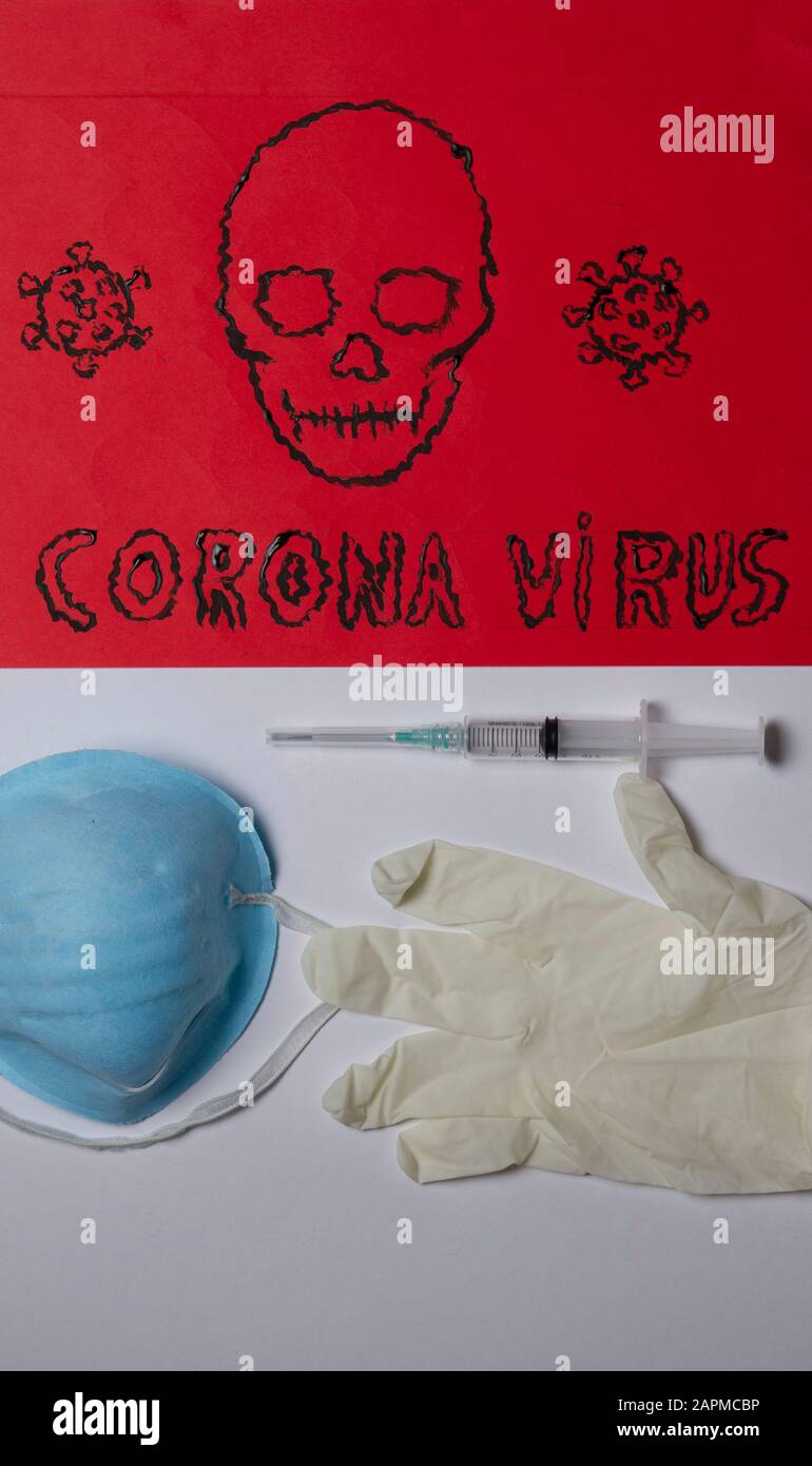 red surgical mask red surgical mask