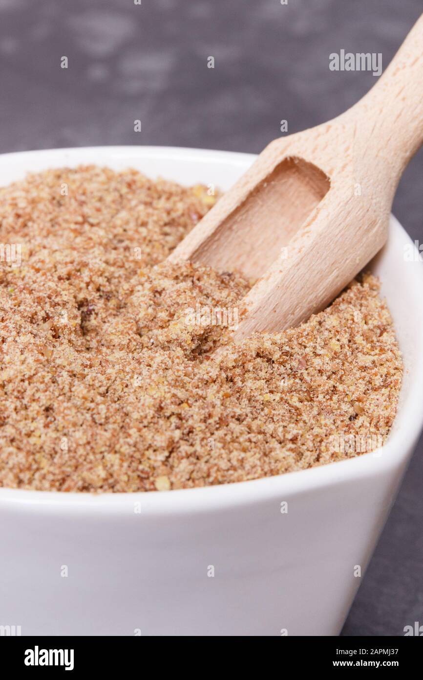Flaxseed as source natural vitamins, minerals, dietary fiber and acids
