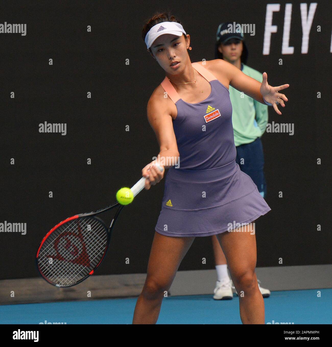 Melbourne, Australia. 23rd Jan, 2020. D4 Qiang Wang (CHN) in third round match Photo Anne Parker International Sports Fotos Ltd/Alamy Live News Stock Photo