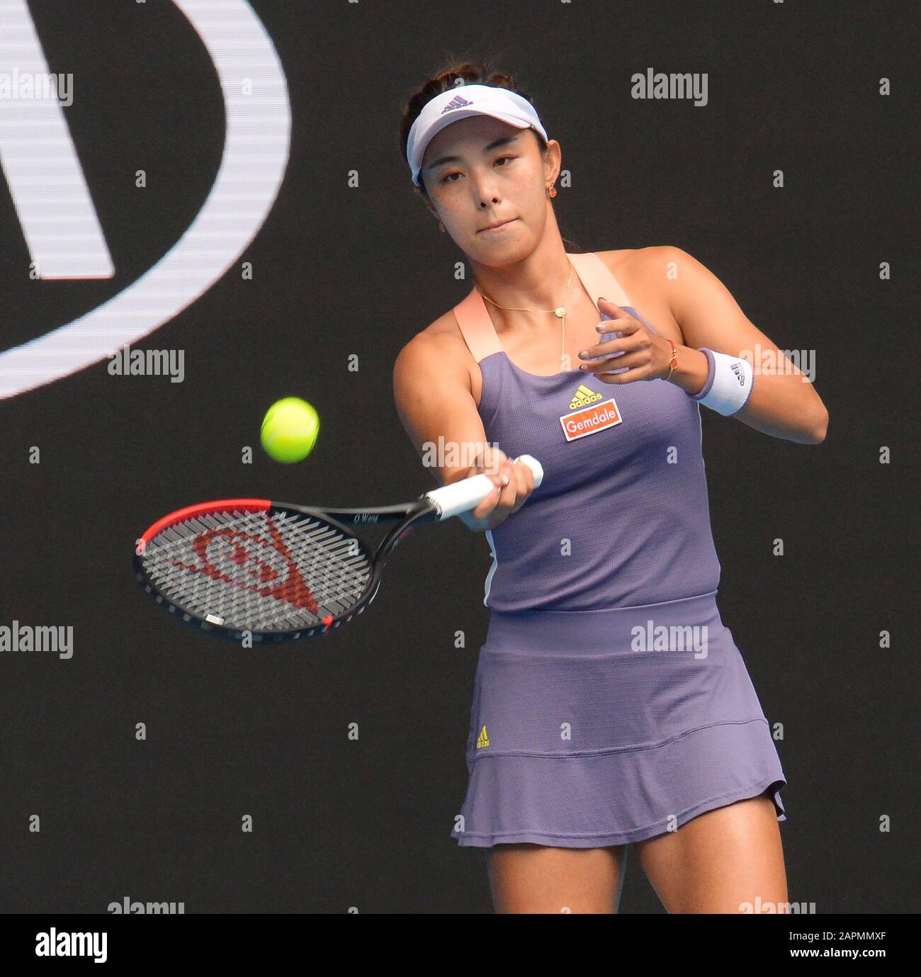 Melbourne, Australia. 23rd Jan, 2020. D4 Qiang Wang (CHN) in third round match Photo Anne Parker International Sports Fotos Ltd/Alamy Live News Stock Photo