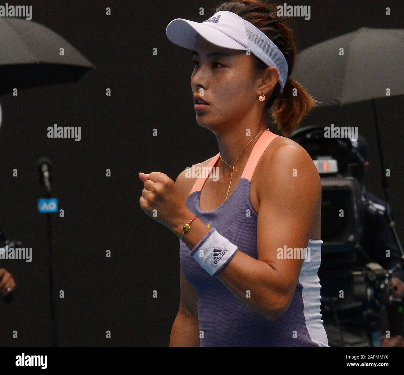 Melbourne, Australia. 23rd Jan, 2020. D4 Qiang Wang (CHN) in third round match Photo Anne Parker International Sports Fotos Ltd/Alamy Live News Stock Photo