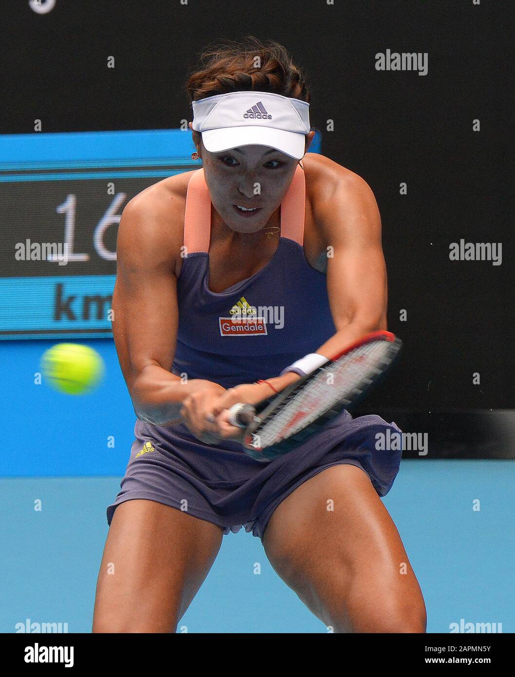 Melbourne, Australia. 23rd Jan, 2020. D4 Qiang Wang (CHN) in third round match Photo Anne Parker International Sports Fotos Ltd/Alamy Live News Stock Photo