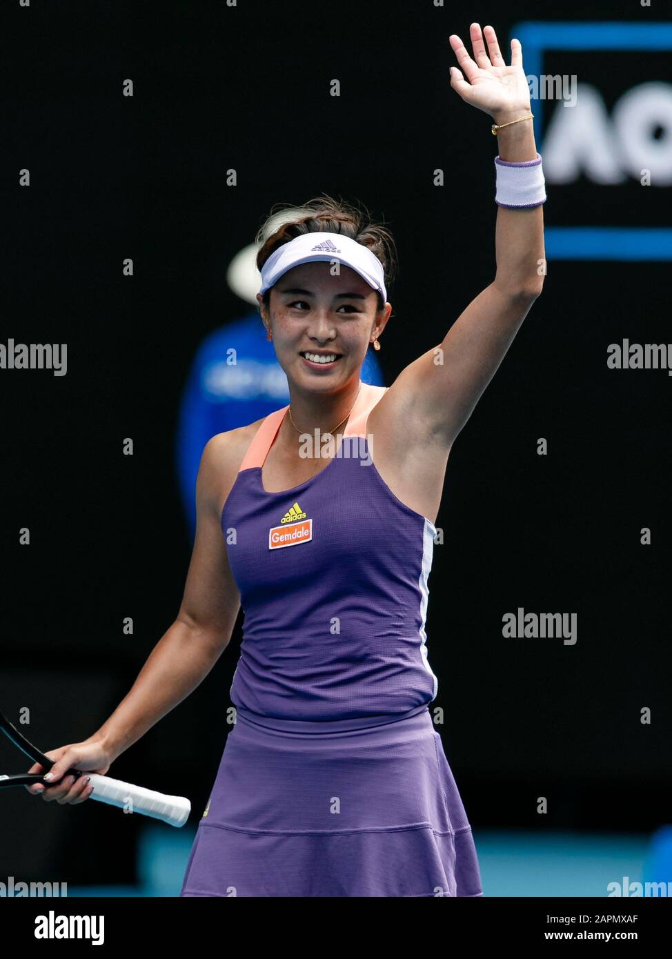 Melbourne, Australia. 24th Jan, 2020. Qiang Wang from China is in action during her third round match at the 2020 Australian Open Grand Slam tennis tournament in Melbourne, Australia. Frank Molter/Alamy Live news Stock Photo