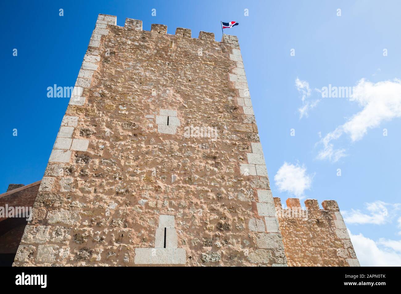 Exterior of the Ozama Fortress, Santo Domingo, Dominican Republic Stock Photo