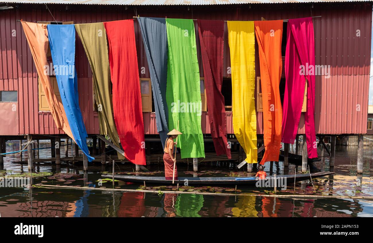 Dyed lotus fabric hires stock photography and images Alamy