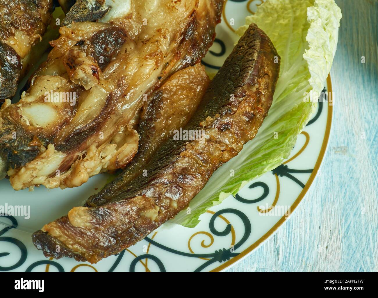 Nyama Choma, meaning barbecued meat , Kenyan cuisine, Traditional