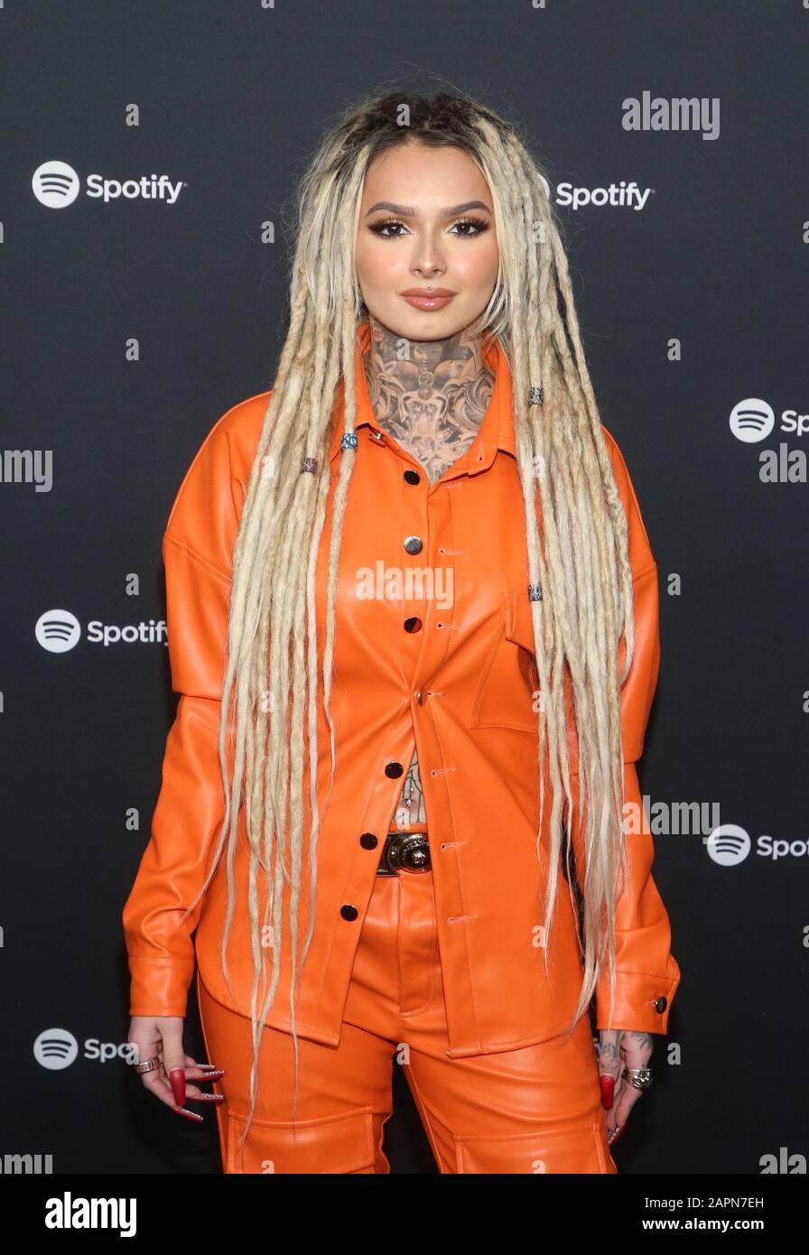 West Hollywood, Ca. 23rd Jan, 2020. Zhavia Ward, at the Spotify Best