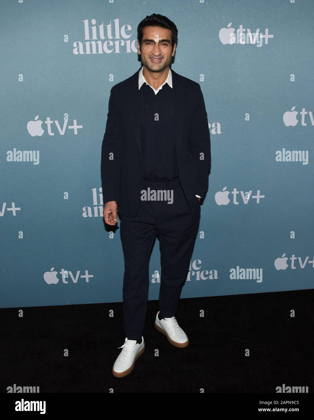 January 23, 2020, Wesy Hollywood, CA, USA: Kumail Nanjiani attends the Premiere Of Apple TV+'s ''Little America'' at the Pacific Design Center. (Credit Image: © Billy Bennight/ZUMA Wire) Stock Photo