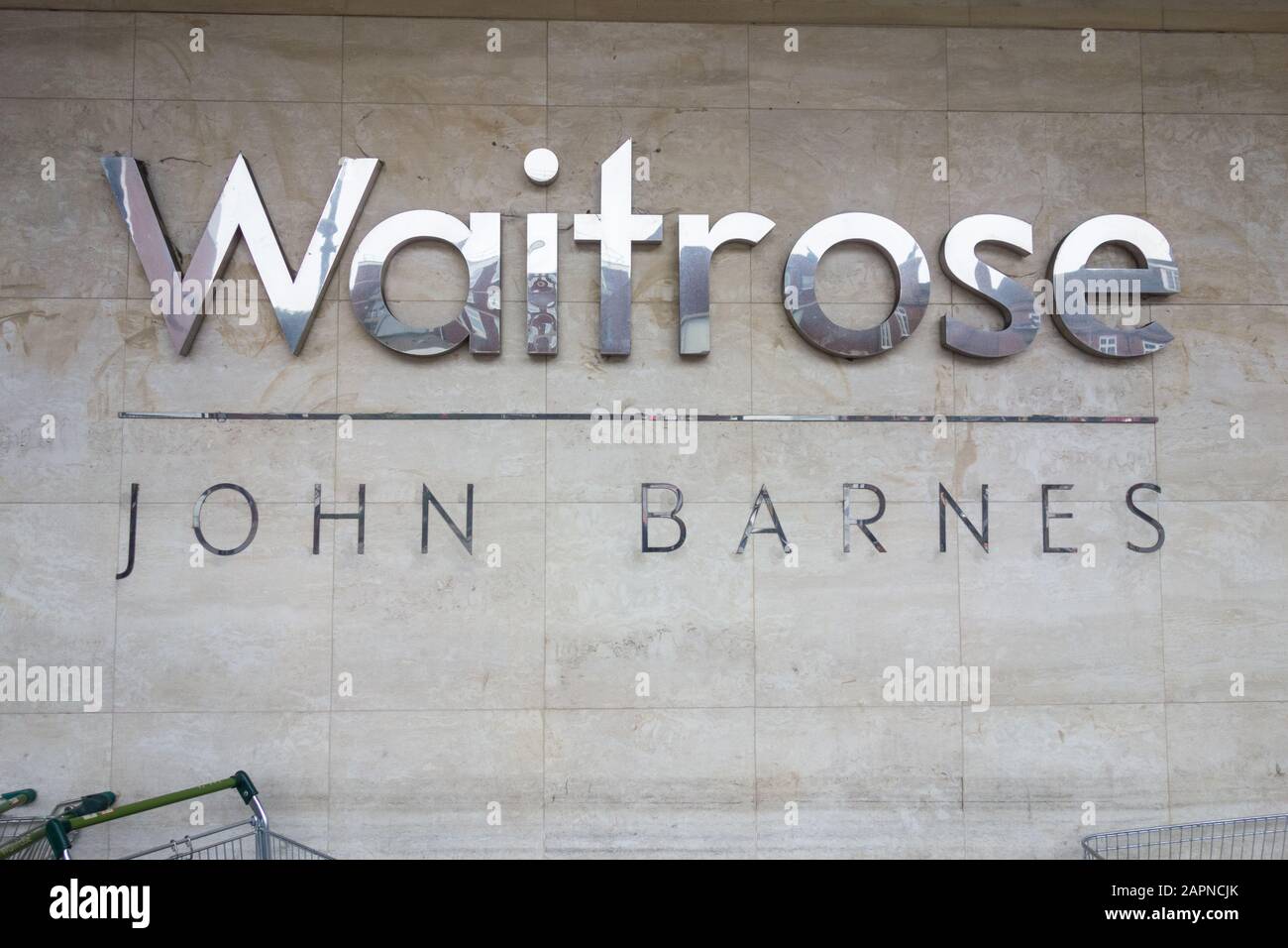 Waitrose Signage Outside Waitrose Partners John Barnes Swiss