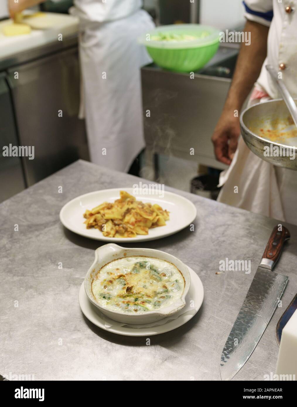Italian plate of food Stock Photo
