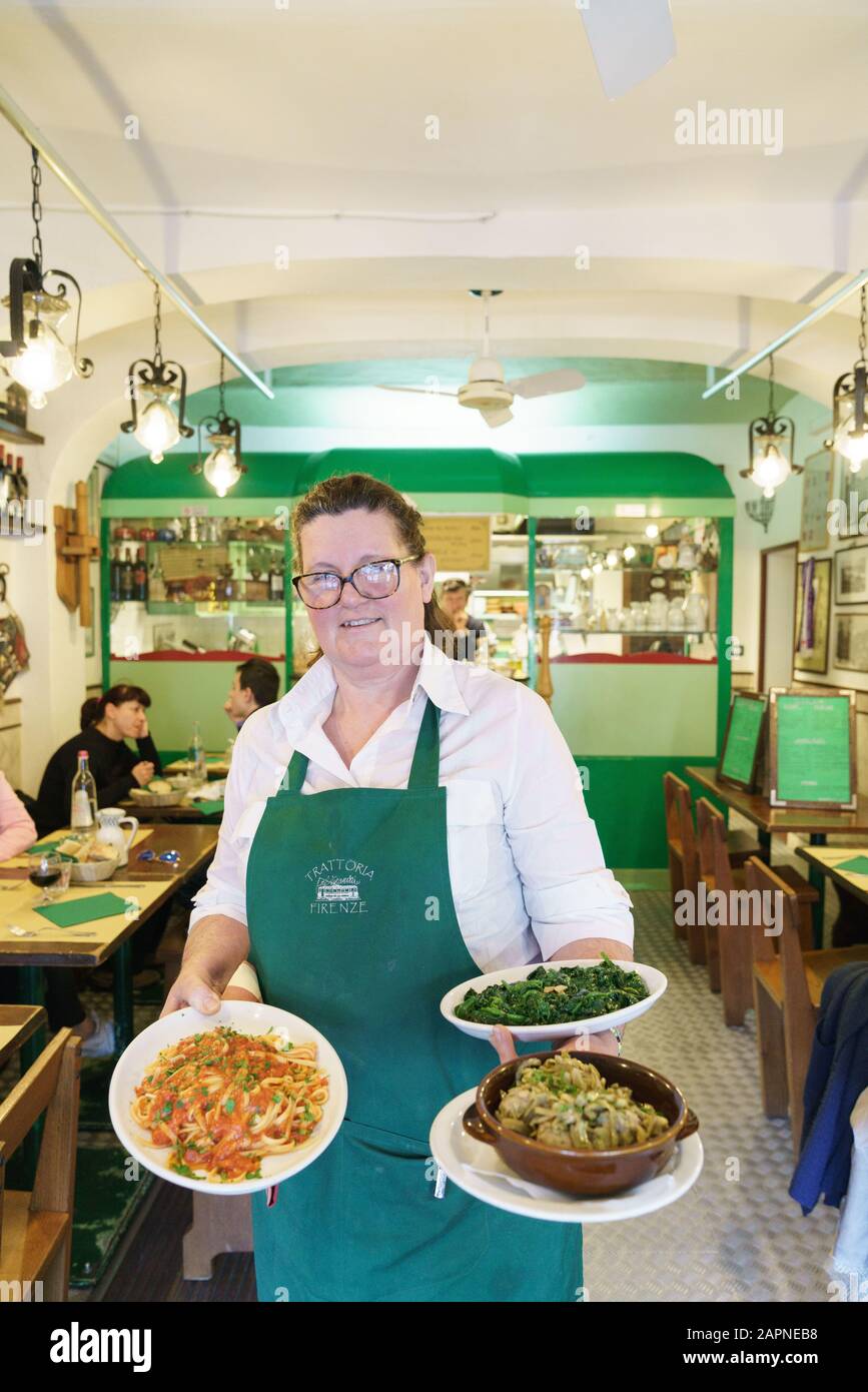 AL TRANVAI restaurant, florence, italy Stock Photo