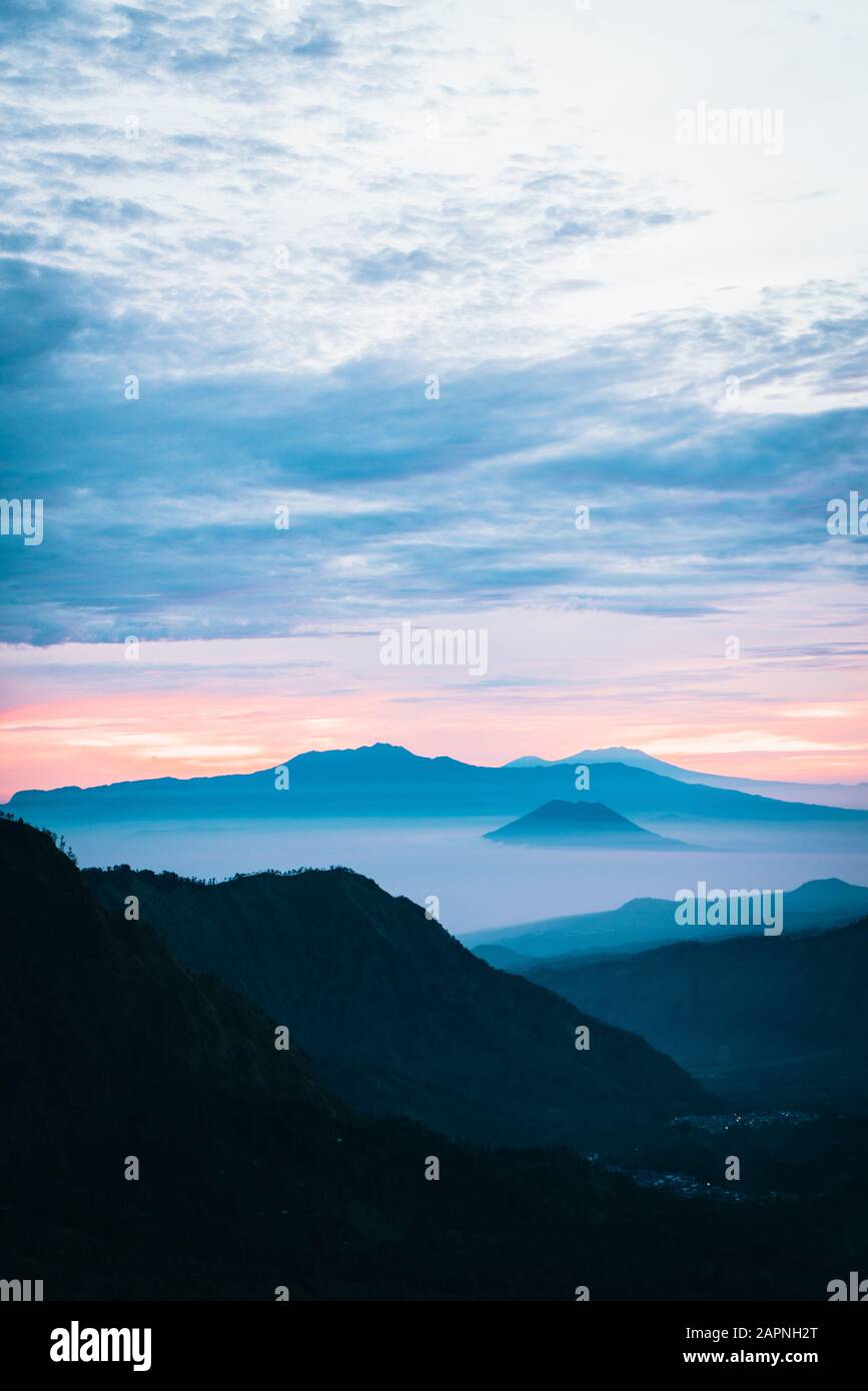 Painting sunrise in mountain hi-res stock photography and images - Alamy