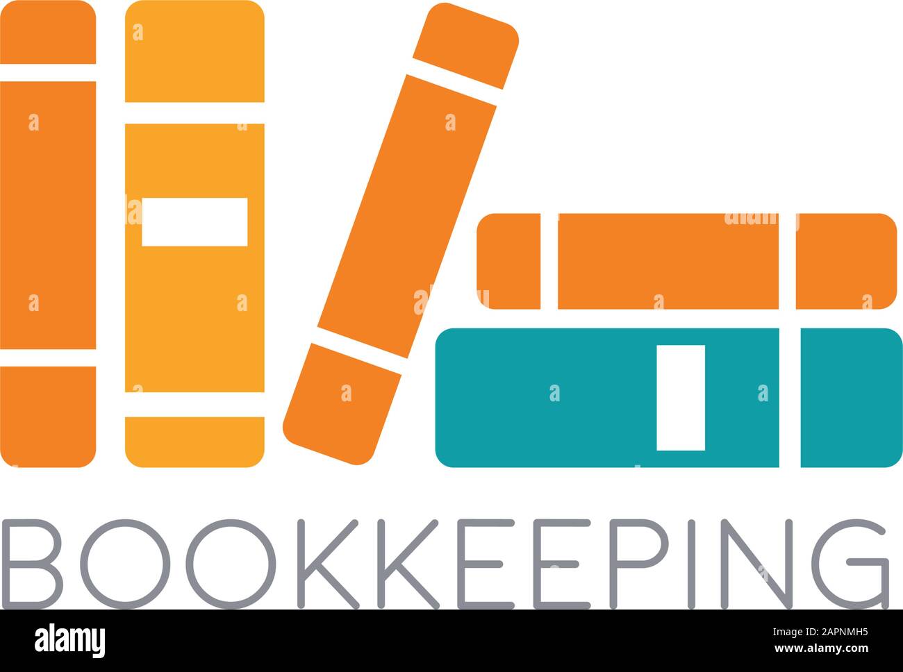 Vector sign bookkeeping concept Stock Vector