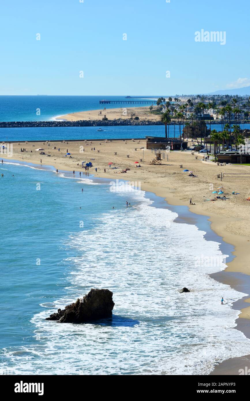 Corona del Mar Beach California Stock Photo