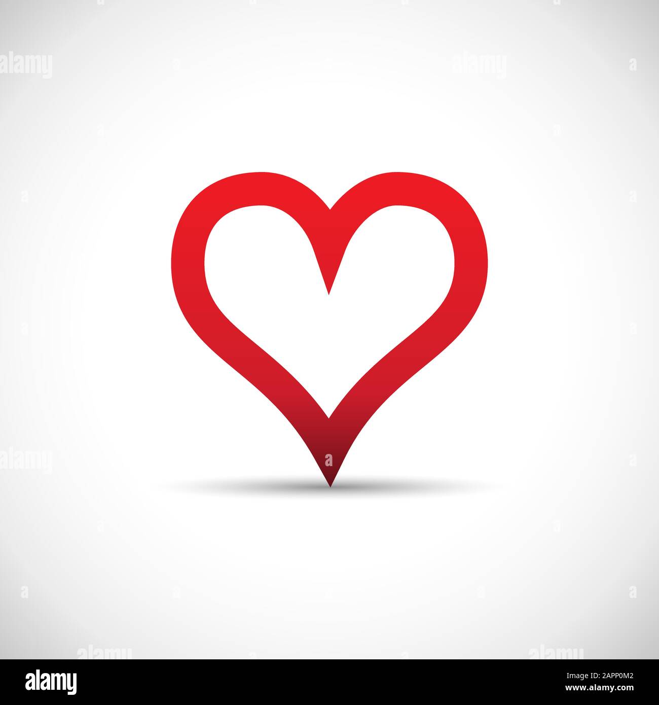 Simple vector icon of red heart Stock Vector Image & Art - Alamy