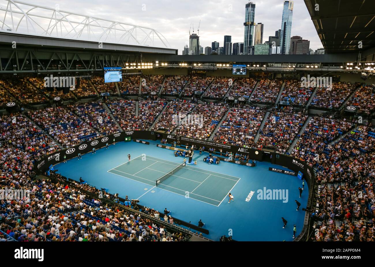 Melbourne, Australia. 22nd Jan, 2020. The Rod Laver Arena during the 2020  Australian Open Grand Slam tennis tournament in Melbourne, Australia. Frank  Molter/Alamy Live news Stock Photo - Alamy