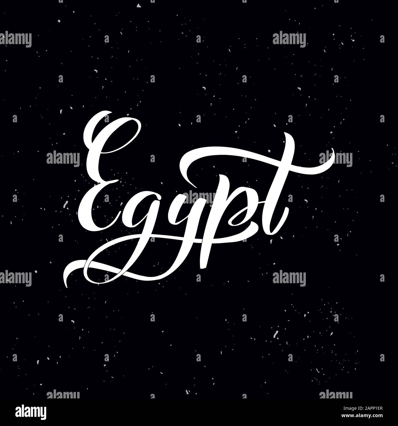Handwritten calligraphy text, chalk on a blackboard Stock Vector