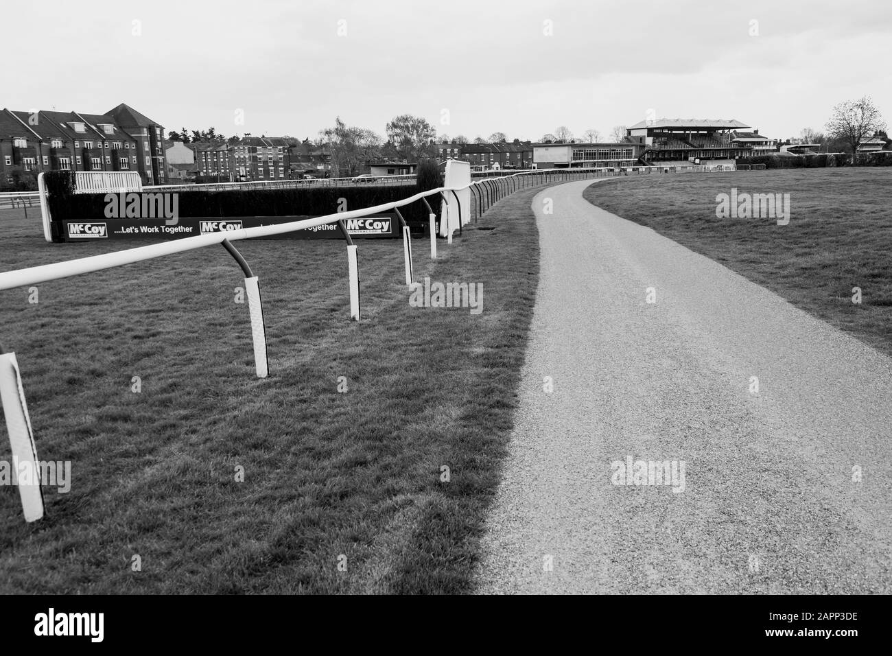 warwick racecourse warwickshire uk Stock Photo