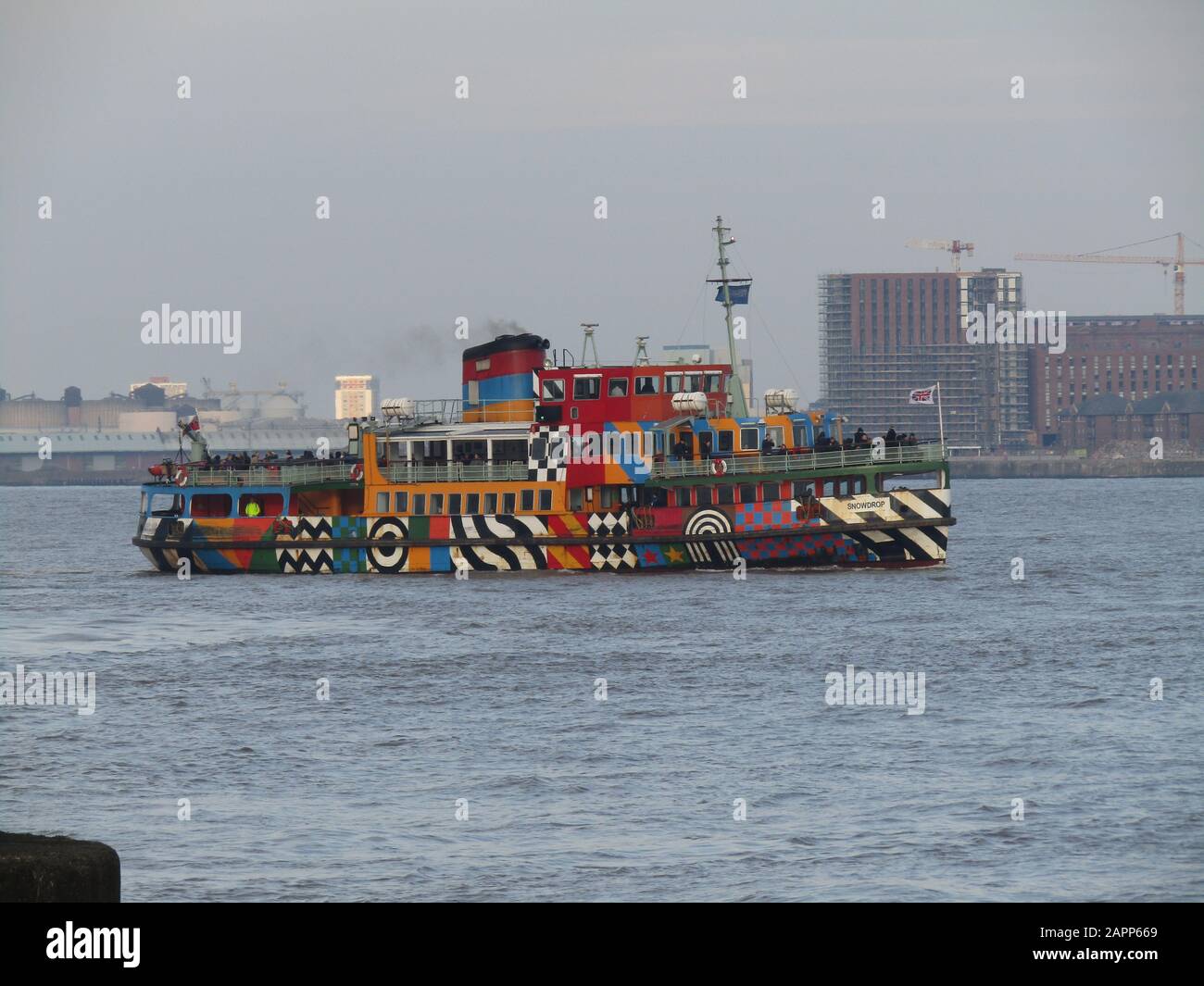 Liverpool, Uk Mersey Ferry The Razzle Dazzle credit Ian Fairbrother/Alamy Stock Photos Stock