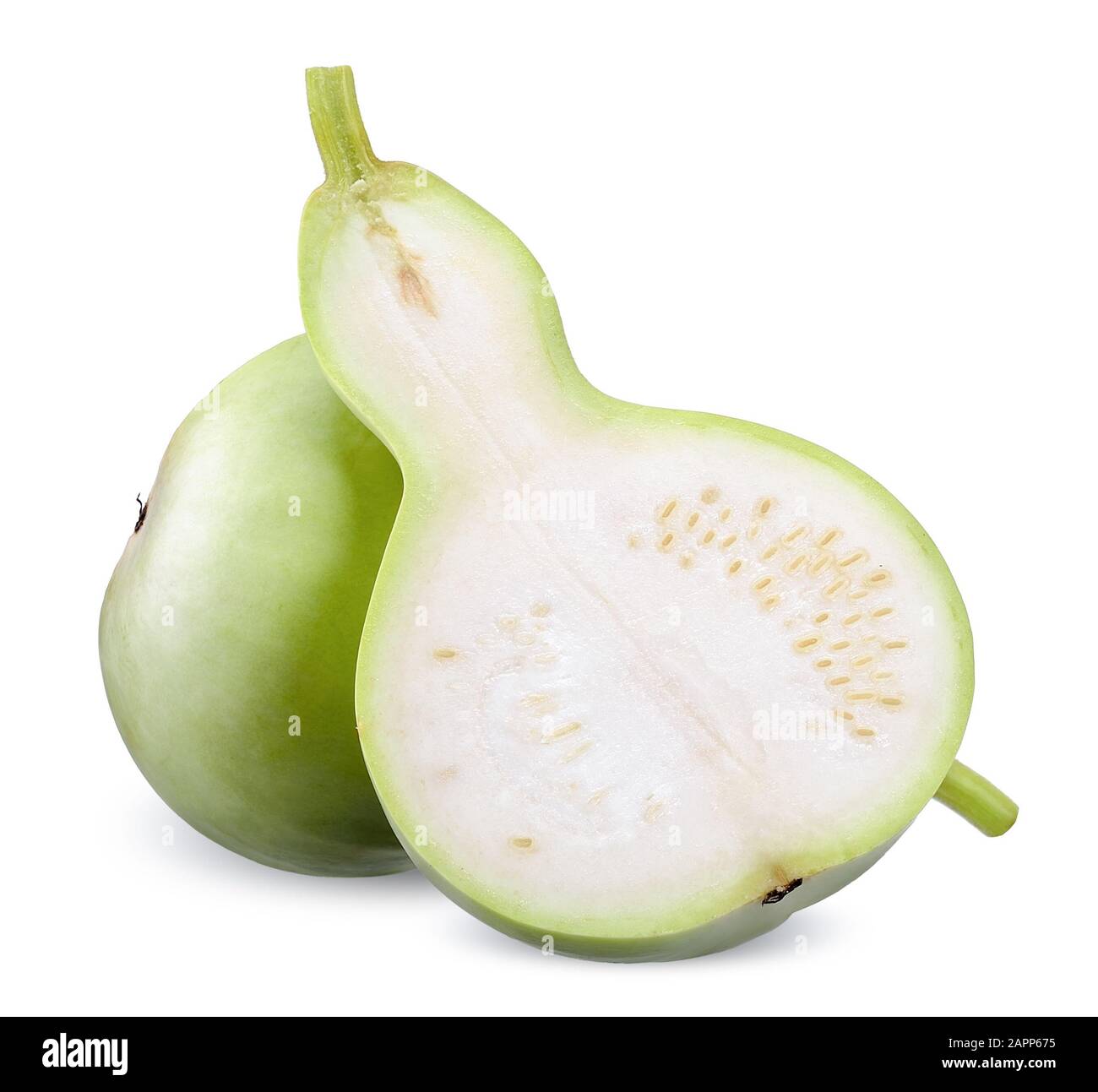 Calabash isolated on white with clipping path Stock Photo - Alamy