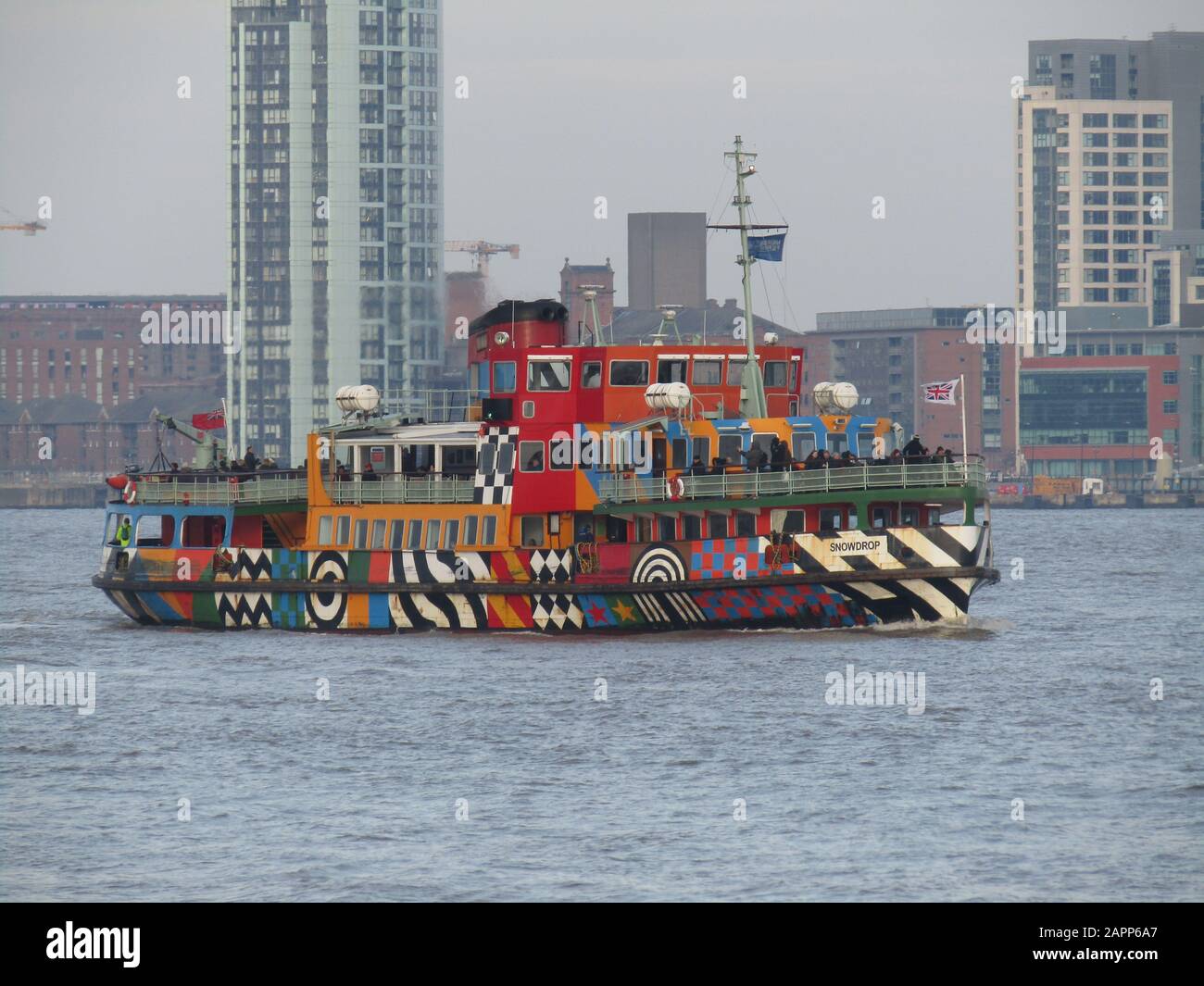 Liverpool, Uk Mersey Ferry The Razzle Dazzle credit Ian Fairbrother/Alamy Stock Photos Stock