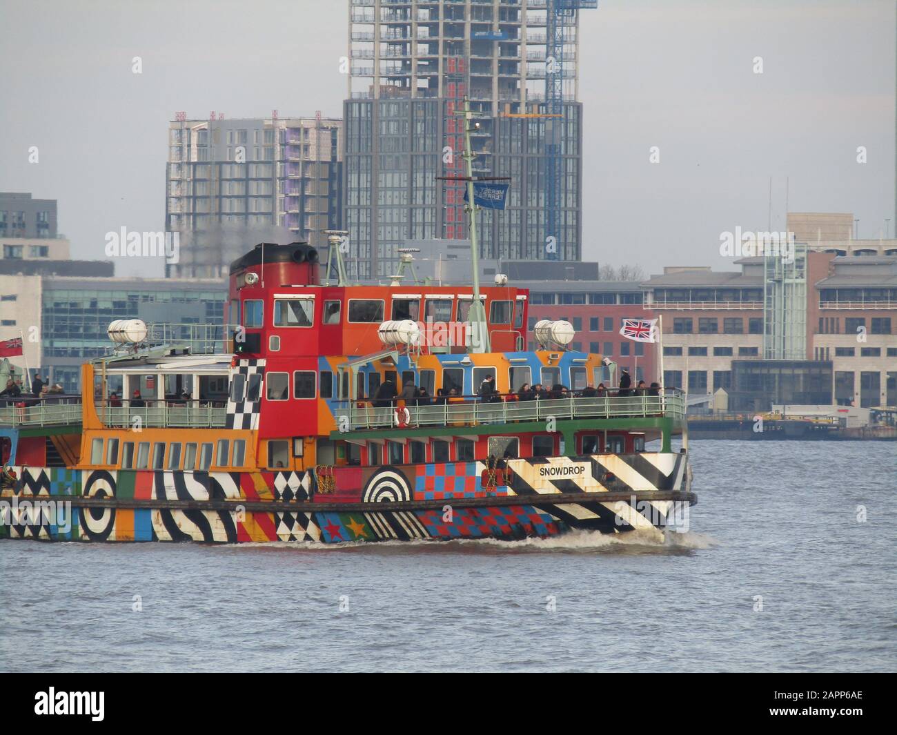 Liverpool, Uk Mersey Ferry The Razzle Dazzle credit Ian Fairbrother/Alamy Stock Photos Stock