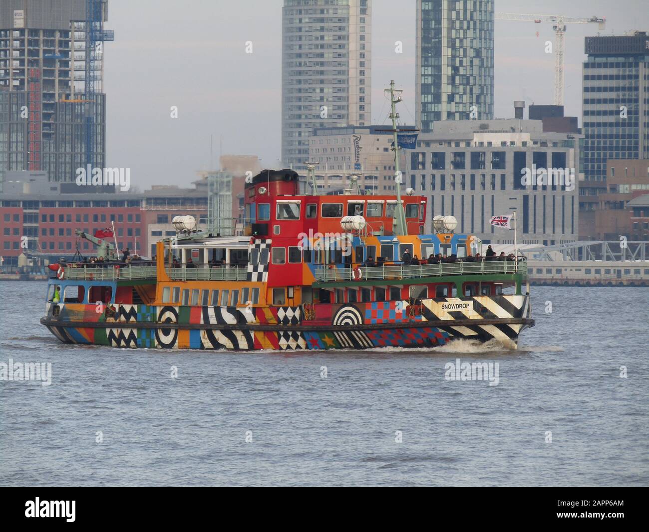 Ferry Liverpool Pattern Liverpool, Uk Mersey Ferry The Razzle Dazzle credit Ian Fairbrother ...