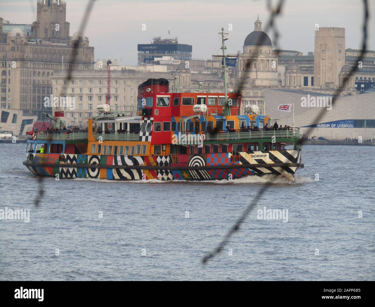 Liverpool, Uk Mersey Ferry The Razzle Dazzle credit Ian Fairbrother/Alamy Stock Photos Stock
