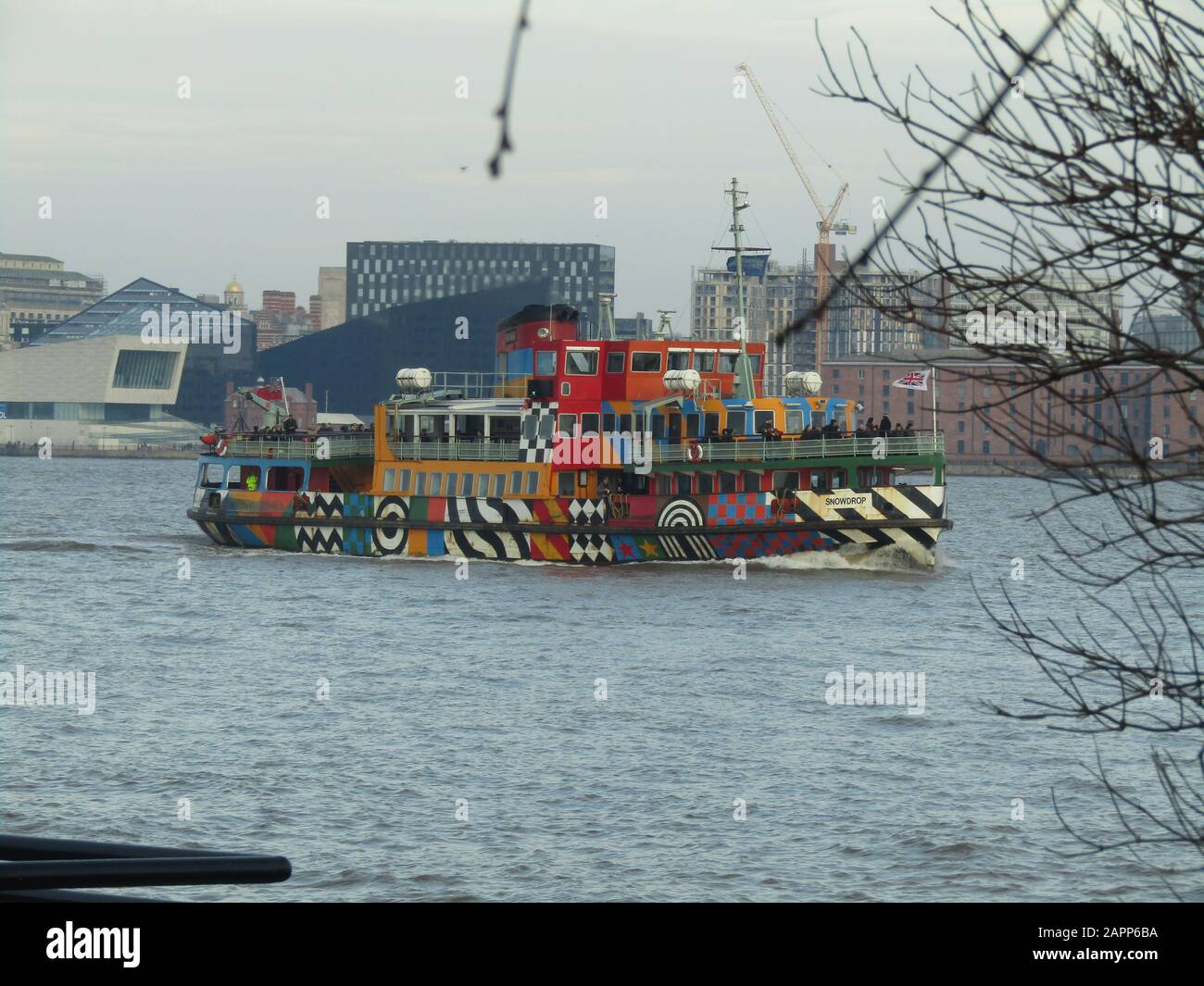 Liverpool, Uk Mersey Ferry The Razzle Dazzle credit Ian Fairbrother/Alamy Stock Photos Stock Photo