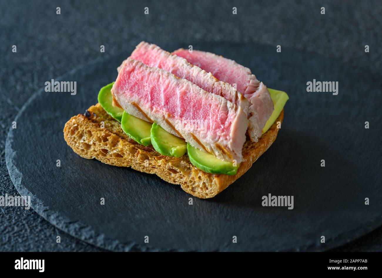 Tuna avocado toast hires stock photography and images Alamy